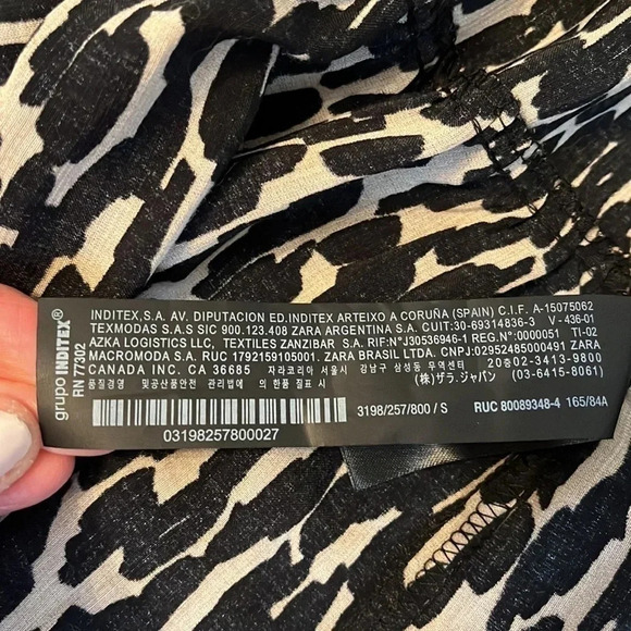 ZARA Woman Oversized Cheetah Animal Print Mini Dress, Size S - Picture 9 of 11